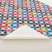 Retro Vintage Sternchen-Vereinbarung Sherpadecke (3/4)