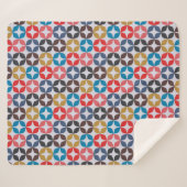 Retro Vintage Sternchen-Vereinbarung Sherpadecke (Vorderseite (Horizontal))