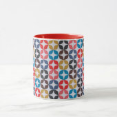 Retro Vintage Sternchen-Vereinbarung Tasse (Zentrum)