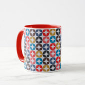 Retro Vintage Sternchen-Vereinbarung Tasse (Vorderseite Links)