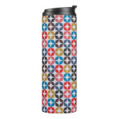 Retro Vintage Sternchen-Vereinbarung Thermosbecher (Nach links gedreht)