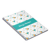 Retro Vintage Sternexplosion Kochbuch Notizblock (Rechte Seite)