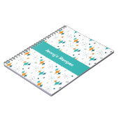 Retro Vintage Sternexplosion Kochbuch Notizblock (Linke Seite)