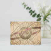 Retro Vintage Sternkarte Astrologie Symbole Globus Postkarte (Stehend Vorderseite)