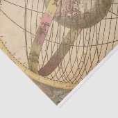 Retro Vintage Sternkarte Astrologie Symbole Globus Seidenpapier (Ausschnitt)