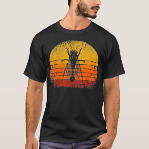 Retro Vintage Stil Bienenkönigin Imkerei Sonnenunt T-Shirt