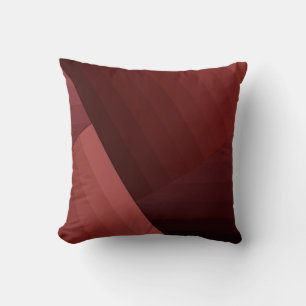 Retro-Vintage-Stil geometrische Linien rot Burgund Kissen