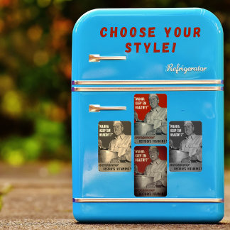 Retro-Vintage-Stil-Gesunde-Kochkunst-im-Zweiten-We Magnet