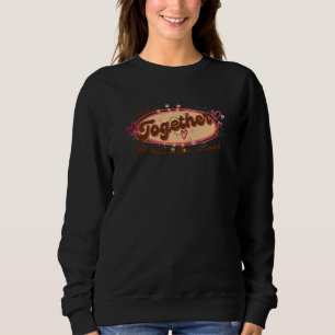 Retro-Vintage-Stil groovy Valentinstag Sweatshirt