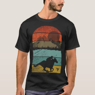 Retro-Vintage-Stil Pferderennen Sport 2 T-Shirt