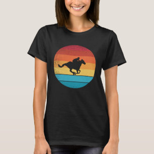 Retro-Vintage-Stil Pferderennen Sport T-Shirt