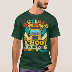 Retro Vintage Stil Ruheständler Schulbusfahrer Fah T-Shirt