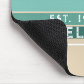 Retro Vintage Streifen Beige Mousepad (Ecke)