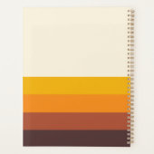 Retro Vintage Streifen jährlich Planer (Rückseite)