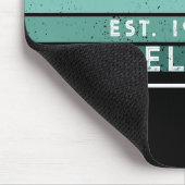 Retro Vintage Streifen schwarz Mousepad (Ecke)