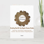 Retro Vintage Style Art Deco Birthday Day Karte (Rückseite)