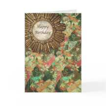 Retro Vintage Style Art Deco Birthday Day