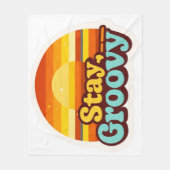 Retro  Vintage Style Graphic Nursery Room Baby  Fleecedecke (Vorderseite)