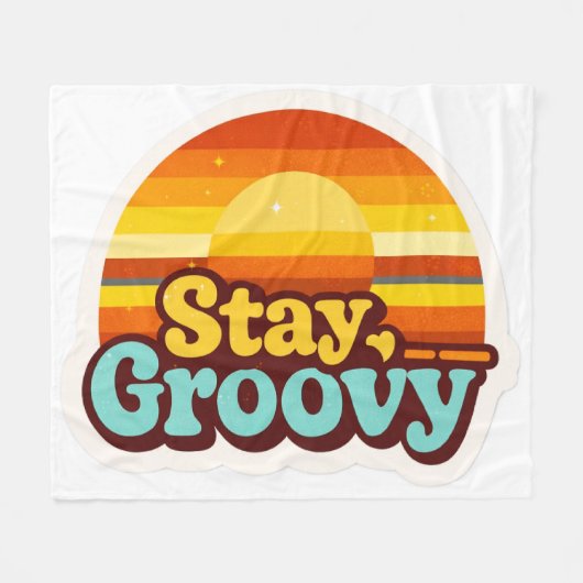 Retro  Vintage Style Graphic Nursery Room Baby  Fleecedecke (Vorderseite (Horizontal))