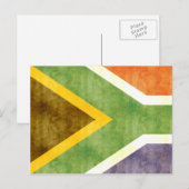 Retro-Vintage Südafrikanflagge Postkarte (Vorne/Hinten)