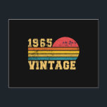 Retro Vintage Sunset 1965 Birthday Postkarte<br><div class="desc">Retro Vintage Sunset 1965 Birthday</div>