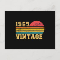 Retro Vintage Sunset 1965 Birthday