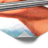 Retro Vintage Suppe Kochfrau Poster (Ecke)