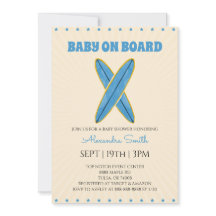 Retro Vintage Surf Baby Shower