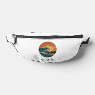 Retro Vintage Surfen Wave Surfer Sommer Strand Son Bauchtasche
