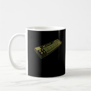 Retro Vintage-Synth-Tastatur Synthesizer Kaffeetasse