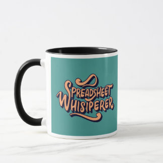 Retro-Vintage-Tabellenkalkulationsflüsterer-Bürohu Tasse