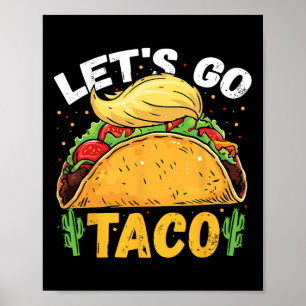 Retro-Vintage-Taco-Geschmack für Taco-Liebhaber Poster