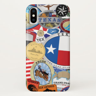 Retro-Vintage-Texas-Aufkleber-Muster Case-Mate iPhone Hülle