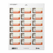 Retro-Vintage Texas-Flag Adressaufkleber (Vorne)