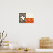 Retro-Vintage Texas-Flag Poster (Küche)