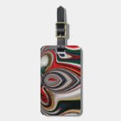Retro Vintage Textur Abstrakte Kunst drucken Gepäckanhänger (Vorderseite vertikal)
