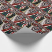 Retro Vintage Textur Abstrakte Kunst drucken Geschenkpapier (Ecke)