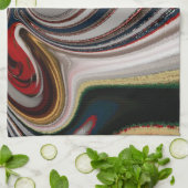 Retro Vintage Textur Abstrakte Kunst drucken Küchentuch (Gefaltet)