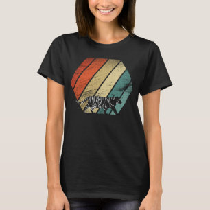 Retro Vintage Tiger und süßes Tier T-Shirt