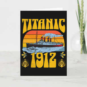 Retro Vintage Titanic 1912 Ozeandampfer Kreuzfahrt Karte