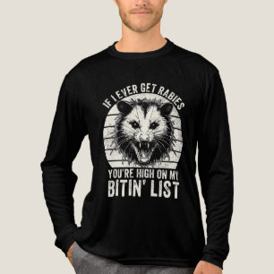 Retro Vintage Tollwut Waschbär Sarkastischer Humor Tri-Blend Shirt