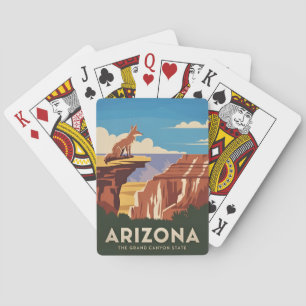 Retro Vintage Travel Arizona Grand Canyon Landscha Spielkarten
