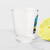 Retro Vintage Travel Bahamas Beach Landschaft Schnapsglas (Links)