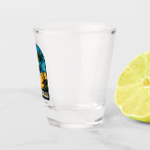 Retro Vintage Travel Bahamas Beach Landschaft Schnapsglas (Rechts)