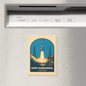 Retro Vintage Travel Capaval Florida Rocket Magnet (In Situ (Geschirrspüler))