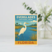 Retro Vintage Travel Florida Everglades Natur Postkarte (Stehend Vorderseite)