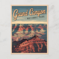 Retro Vintage Travel Grand Canyon Landschaftliche