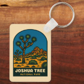 Retro Vintage Travel Joshua Tree National Park Schlüsselanhänger (Rückseite)