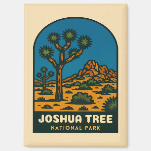 Retro Vintage Travel Joshua Tree Nationalpark Magnet