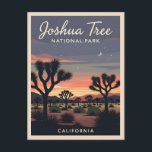 Retro Vintage Travel Joshua Tree Nationalpark Postkarte<br><div class="desc">Entdecken Sie die wilde Schönheit des kalifornischen Joshua-Tree-Nationalparks mit dieser schicken Postkarte zum Thema Reisen. Dieses Stück zeigt seine unverwechselbare Landschaft und seine ikonischen Silhouetten und besticht durch seine zerklüftete Schönheit und Abenteuerlust in zeitlosem Retro-Stil.</div>